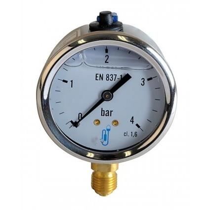 Manomètre fioul eau air - Manomètre glycérine 0-4 bar diamètre 63mm