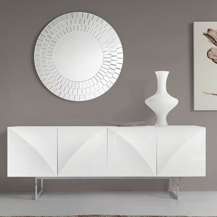 Enfilade design blanc laqué effet 3D MANAMA