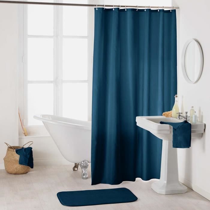 Rideau de douche Essencias Bleu Nuit