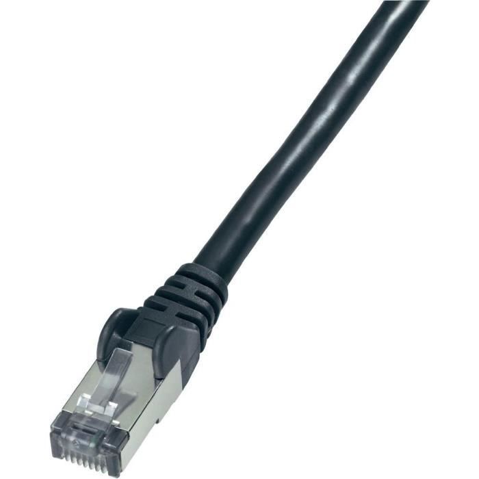 Câble réseau CONRAD RJ45 CAT 6 S/FTP Noir 50 m