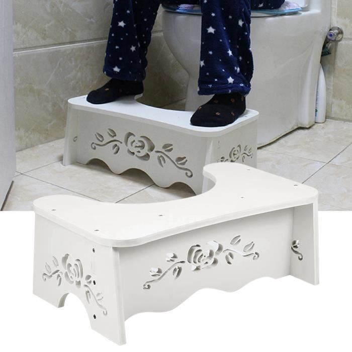 Tabouret Physiologique, tabouret de toilette rehausseur pour accroupisseur salle de bain 7 pouces