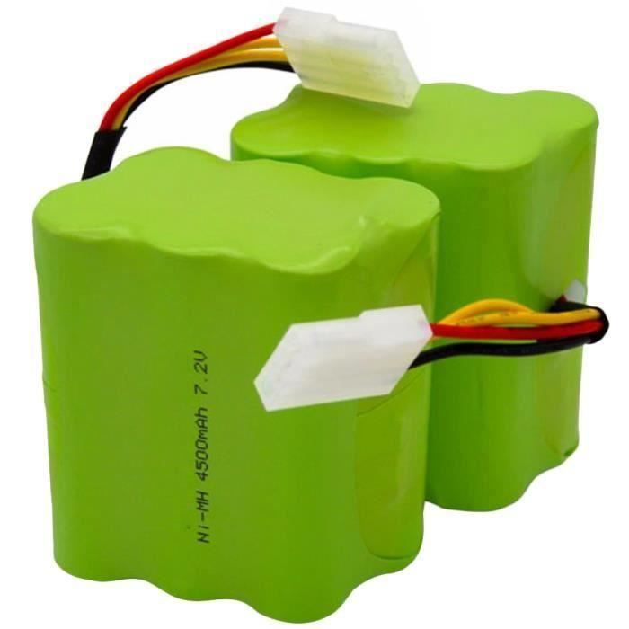 2Pcs - Lot Batterie 4500Mah 7.2V Pour Neato Xv-21 Xv-11 Xv-15 Xv-14 Xv-24 Xv-12 Pièces Accessoires D'Aspirateur Robotique Pro Robot