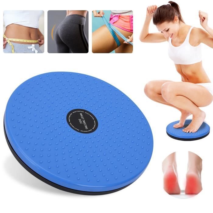 Disque de torsion à la taille Disque de torsion Exercice aérobique Aimants de réflexologie pour fitness(Bleu)