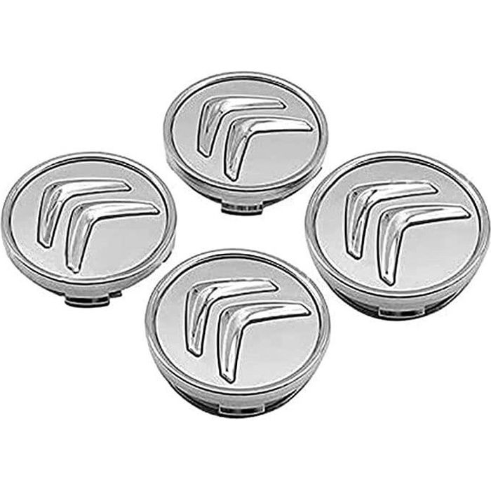 4 pièces car cache-moyeux capuchons de centre, pour citroen c3 c4 c5 elysee berling xsara picasso saxo cactus ds3 ds4 ds6 60mm jan