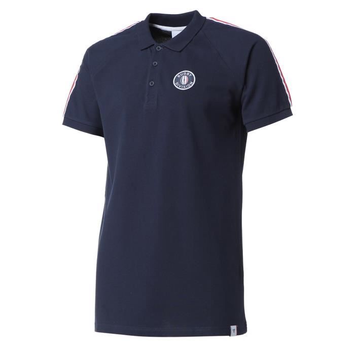 RUGBY DIVISION Polo piqué Remusat - Homme - Bleu Marine
