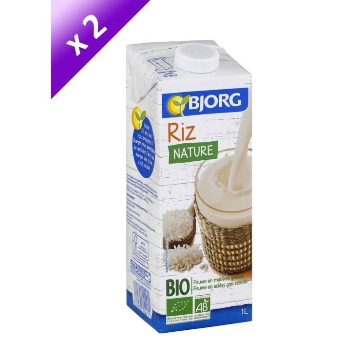 BJORG Lot de 2 Boissons Riz - 2 x 1 L