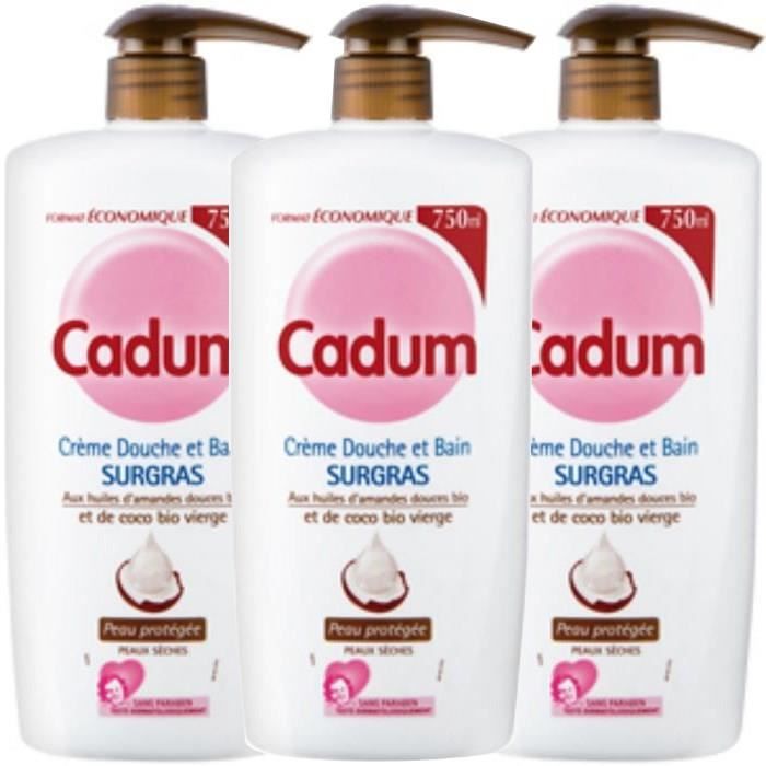 CADUM Gel Douche Coco - 750 ml (Lot de 3)