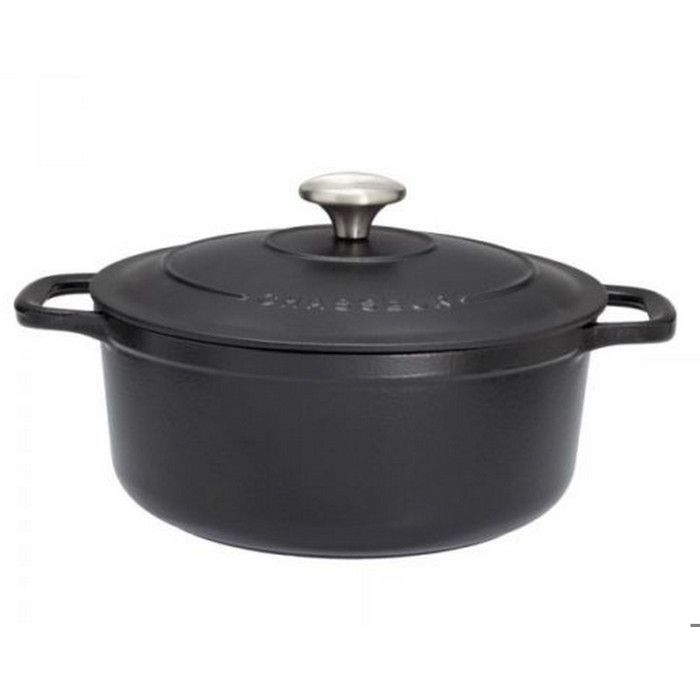 Chasseur - cocotte ronde fonte émaillée 20cm noir - puc472001