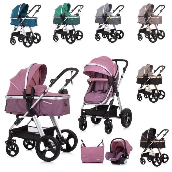 Chipolino, poussette combinée Havana 2en 1, nacelle, siège sport, jusqu'à 22 kg [Violet]