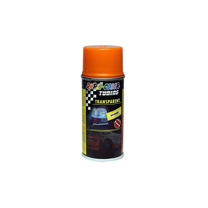 Duplicolor 674013 Peinture Tuning + Vernis Aérosol Universel, Transparent Orange, 150 ml