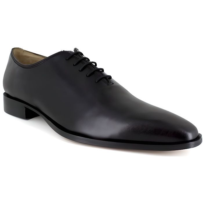 Richelieu J.BRADFORD Cuir Noir JB-HUDSON - Couleur - Noir