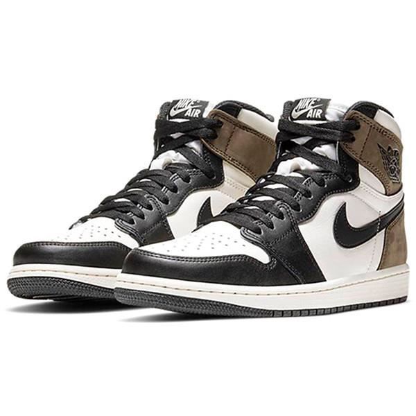 Air Jordans 1 Retro High OG -Dark Mocha- Chaussures de Course pour Femme Homme Noir Marron