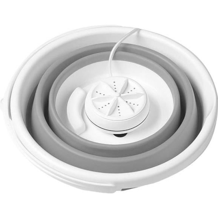 10L Mini machine à laver à tambour électrique Cavitation ultrasonique haute fréquence Gris