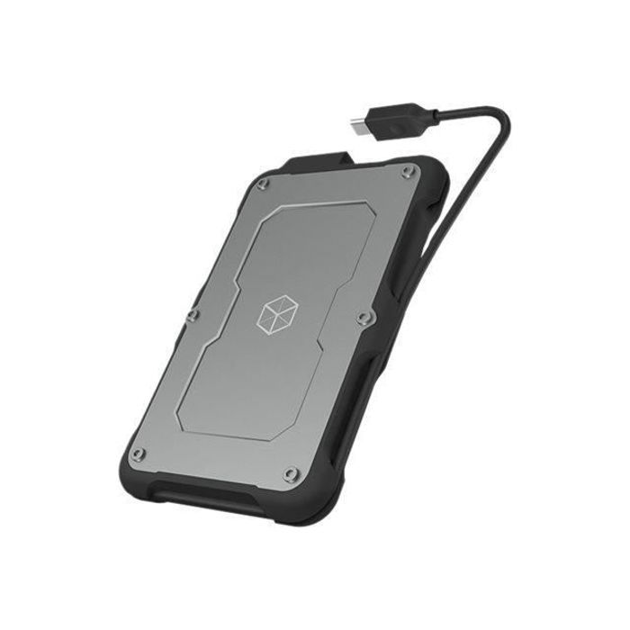 RaidSonic ICY BOX IB-287-C31 Boitier externe 2.5- SATA 6Gb-s USB 3.1 (Gen 2) noir, argenté(e)
