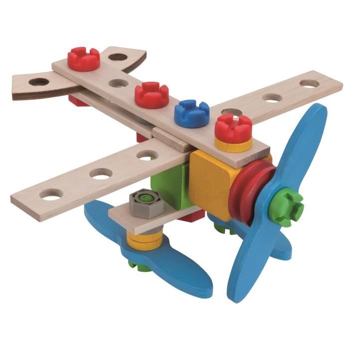 EICHHORN CONSTRUCTION 40 Pcs Avion 2en 1