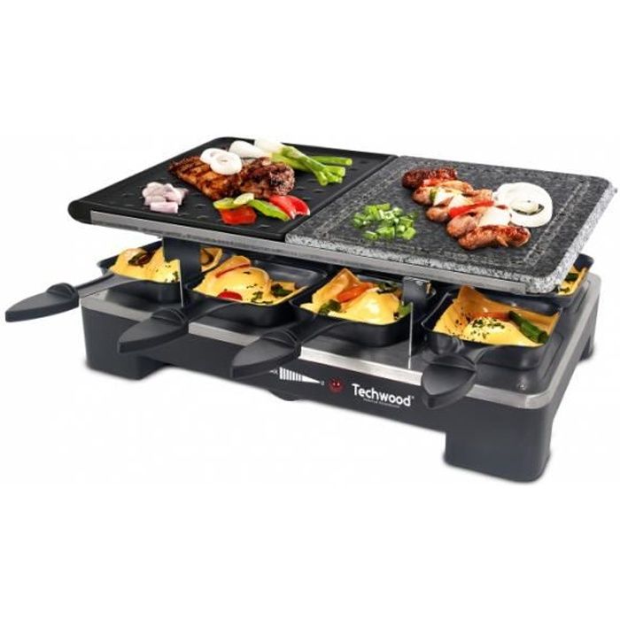 Raclette 8 personnes grill pierre de cuisson