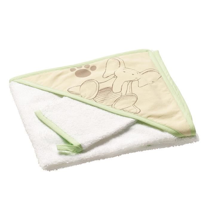 THERMOBABY Cape de bain & gant - En route pour la savane