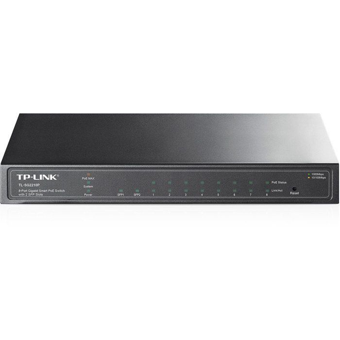 TP-LINK - Switch 8 Port Smart PoE - Avec 2 SFP ports