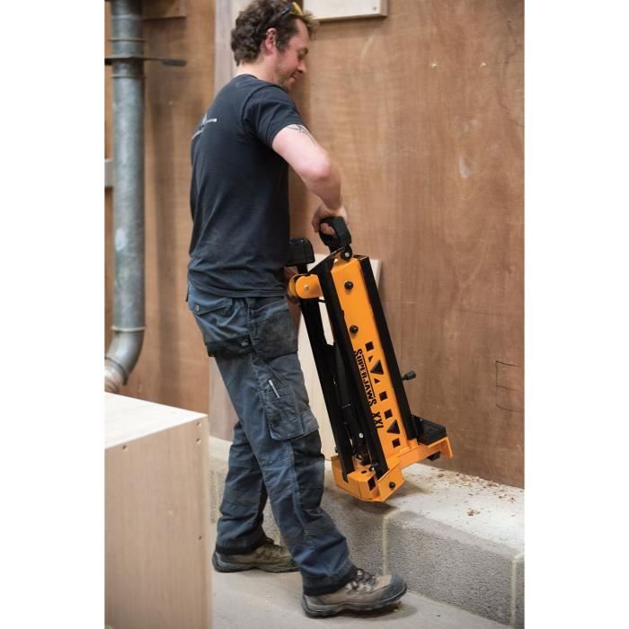 TRITON Etau/tréteau robuste XXL - En acier - Force puissante de serrage réglable jusqu’à 1000 kg