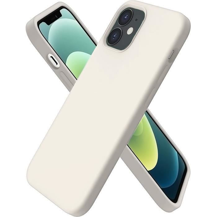 Coque Silicone Mat Pour iPhone 13 Pro Max Blanc YIOU