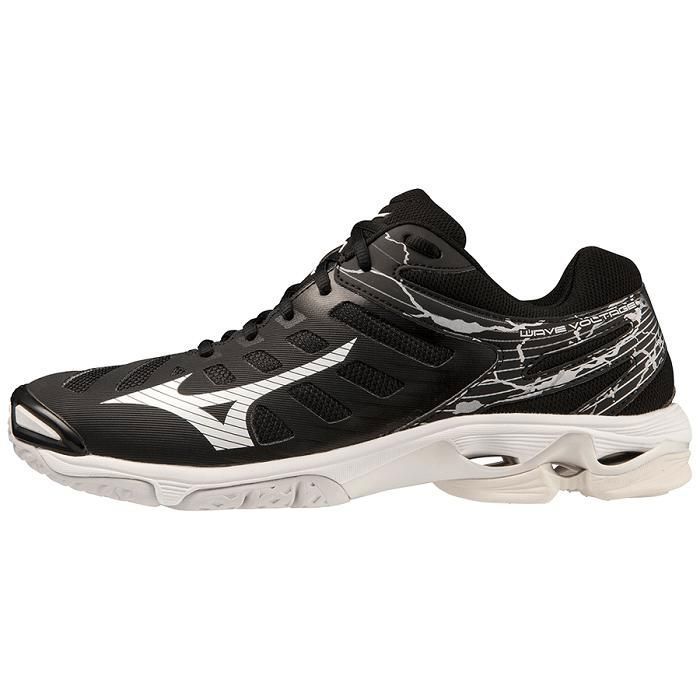 Mizuno Wave Voltage Chaussures de volley-ball pour hommes noir/argenté taille L 425