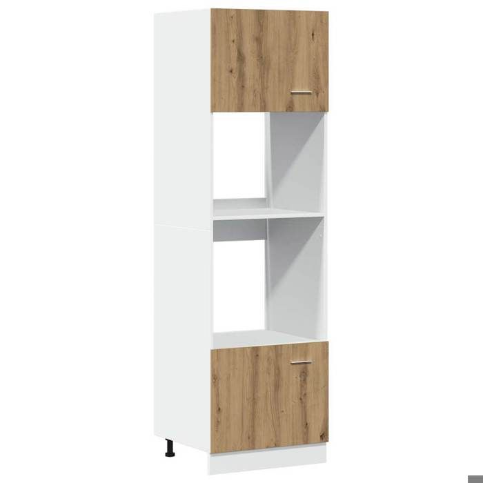 Armoire cuisine/Armoire à micro-ondes - VIDAXL - chêne artisanal - 60x57x207 cm CC2586195