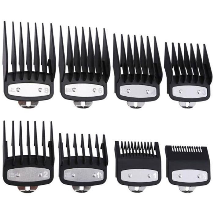 Meilleurs prix pour 8 guides de coupe de cheveux professionnels de qualité supérieure pour tondeuses à barbe, peignes de fixation pour tondeuses ave