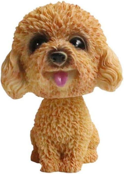 Décoration de voiture créative Figurine de chien secouant la tête en résine Accessoires pour chien secouant