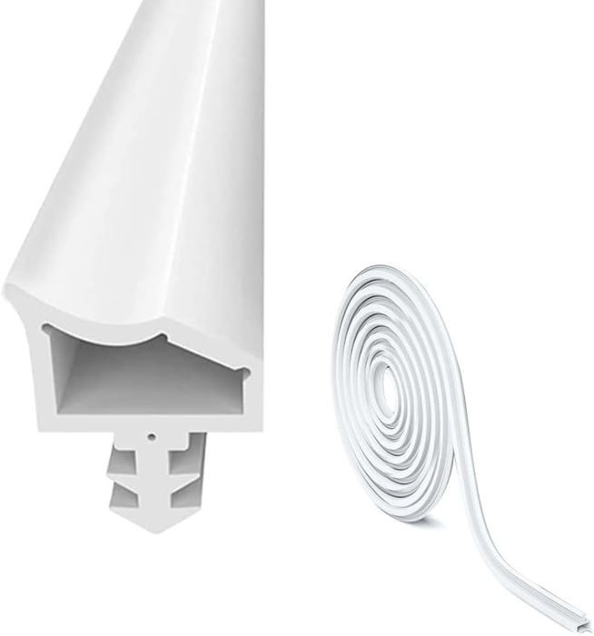 Joint de porte PVC blanc coupefroid ép.12 mm (rainure 4×7×12 mm — free download
