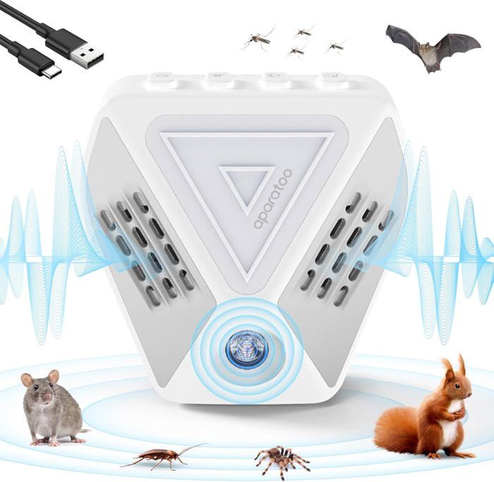 Ultrason Souris Et Rats, Repulsif Souris Ultrasons 360° Anti Souris Avec Lumiere Led Appareil Ultrason Pour Nuisible Rongeurs Plug In Repulsif Interieur Dispositif Anti Nuisible Cafa 87264540