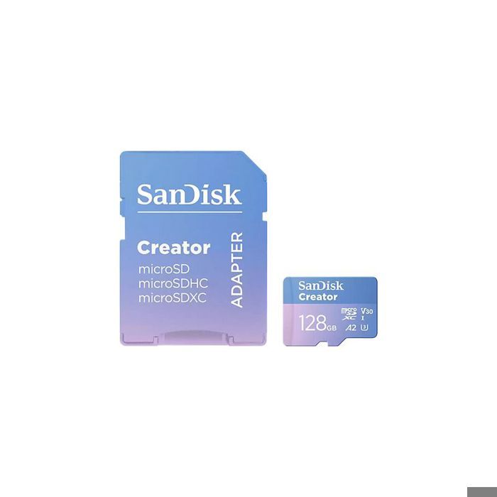Carte micro SD - SANDISK - Creator - 128 Go - UHS-II - Vitesse 280 Mo/s