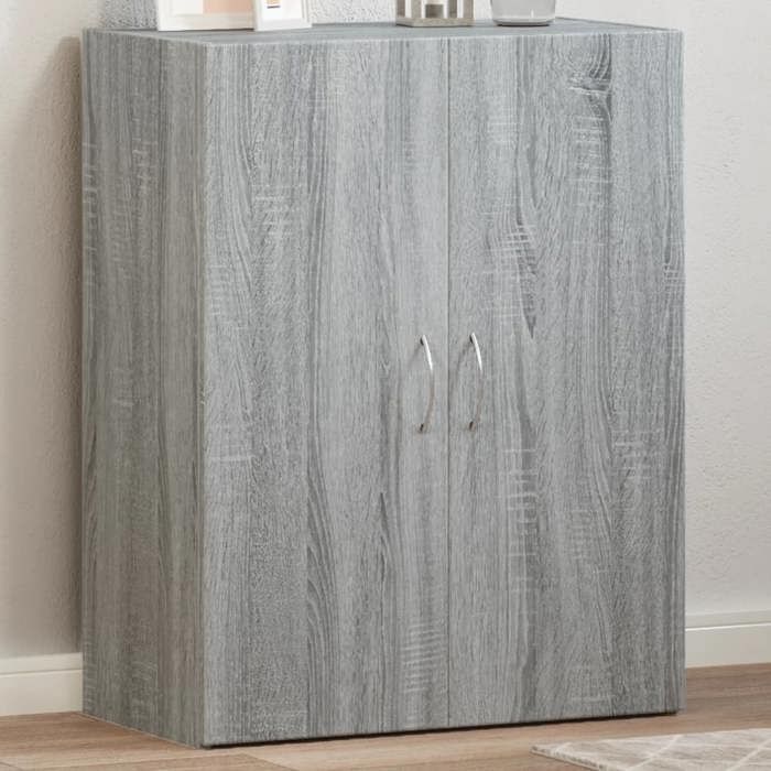 (Gris)Meuble de bureau - SIGNOR - Armoire de classement sonoma gris bois ingénierie 354038