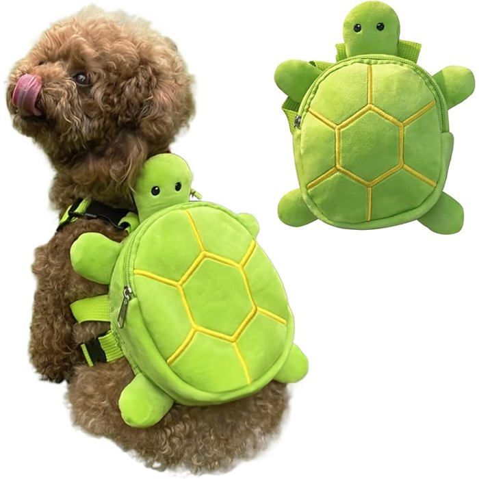 Meilleurs prix pour Faire Un Sac Dos pour Chien Turtle Shape Dog Sac Dos Mignon Dogie Backpack Carrier for Small Medium Dogs Breashable HARNAIS ANIMAL