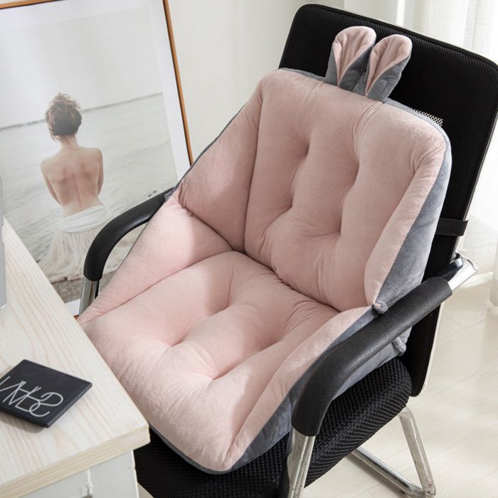 Coussin de Chaise avec Dossier 45cm siège Coquille Fauteuil Velours Douillet Elastique Coussin de Siège pour pour Bureau Jardin C