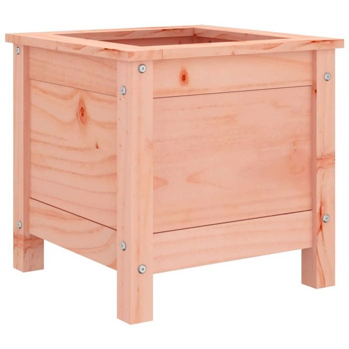 Jardinière en bois massif - WIENS - 40x40x39 cm - Bois de douglas - Brun - À monter soi-même - Résistant aux intempéries