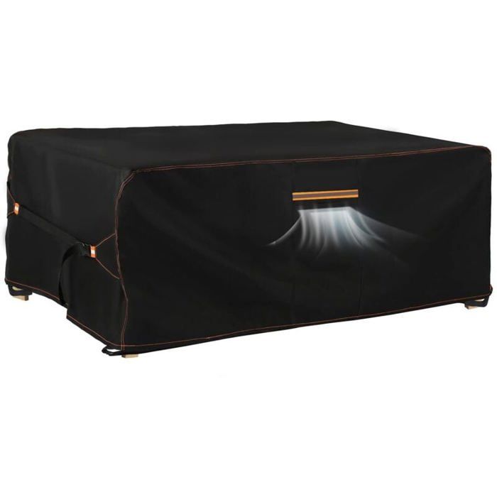 Housse salon jardin extérieur avec évent 420D oxford imperméable anti-UV 180x120x74cm