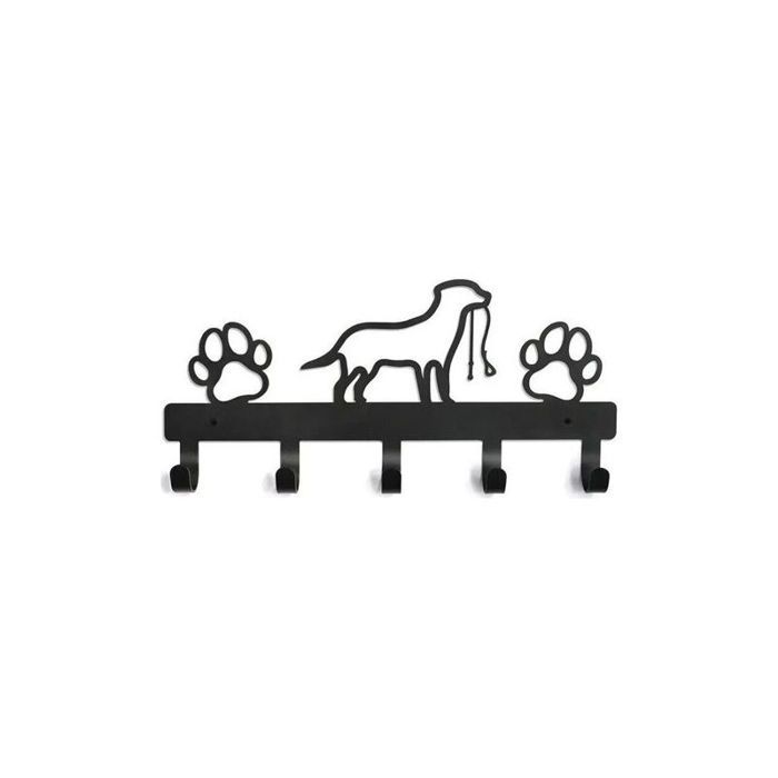 Porte Clef Mural Porte Clé Mural Boite a Clefs Murale Decorative Porte-clés Mural Avec 5 Crochets en Fer Forgé Chien