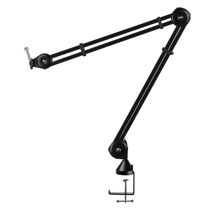 Noir-Pince De Montage De Table En Métal, Pour Suspension De Microphone