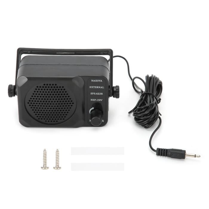 Haut-parleur Externe Auto 5W Prise 3.5mm - Pour Autoradio Ou CB - Neuf Emballé