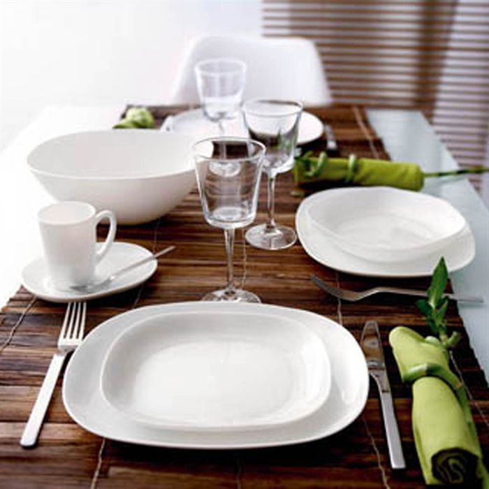 LUMINARC SWEET LINE Service 18 pièces blanc Cdiscount Maison