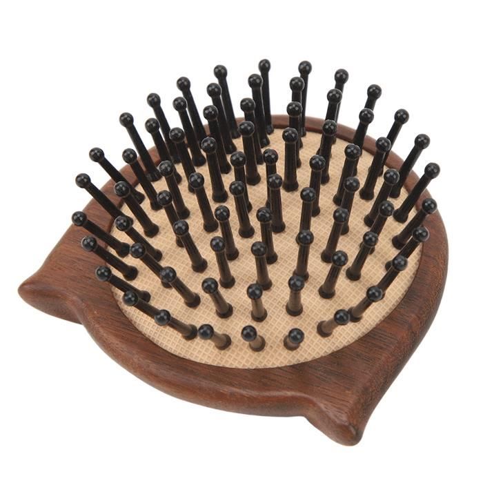 Brosse De Massage Cheveux 8cm Telliswelt - Fabriqué En Allemagne, Plastique, Rond
