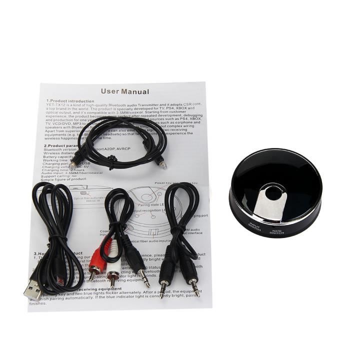 Transmetteur Audio Bluetooth Sans Fil A2dp 3 5 Mm Stereo Hifi Adapter Pour Smart Tv Zhm61209001 1788 Prix Pas Cher Cdiscount