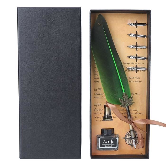 Eiffel Stylo Signature Plume Ecriture Calligraphie Encre Decoration Avec Boite Cadeau Vert Achat Vente Stylo Parure Vintage Plume Fontaine Cdiscount