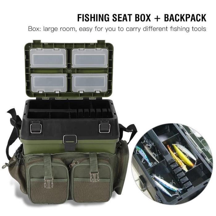 Sac De Pêche Tactique Oxford 600D - Élingue Résistante à L'eau Avec 4 Crochets