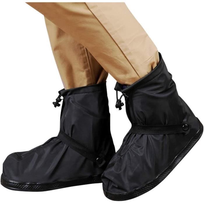 Protection Couvre Chaussures Surchaussures Imperméable Pluie - Unisex  Bottes Pluie Lavable PVC Réutilisables Surchaussures Équ[160] - Cdiscount