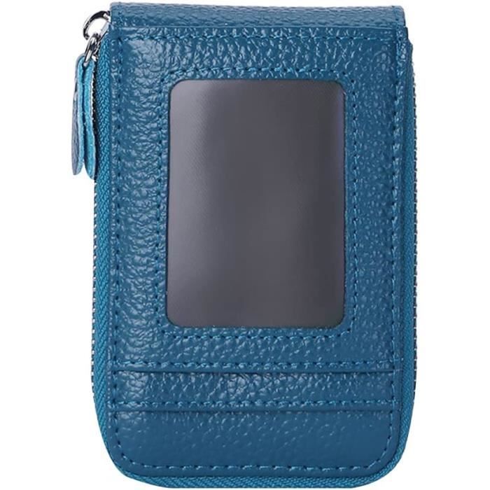 Porte-cartes De Visite Homme - Pochette Enveloppe Style Portefeuille, Simili Cuir Vert, Neuf