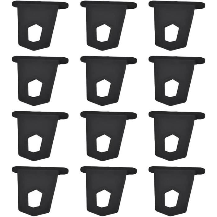 Lot de 6 crochets de suspension robustes en acier inoxydable