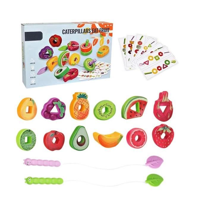 Jouet éducatif - Non spécifié - Jouet à Enfiler Fruits - Multicolore - 12 mois et plus - Intérieur