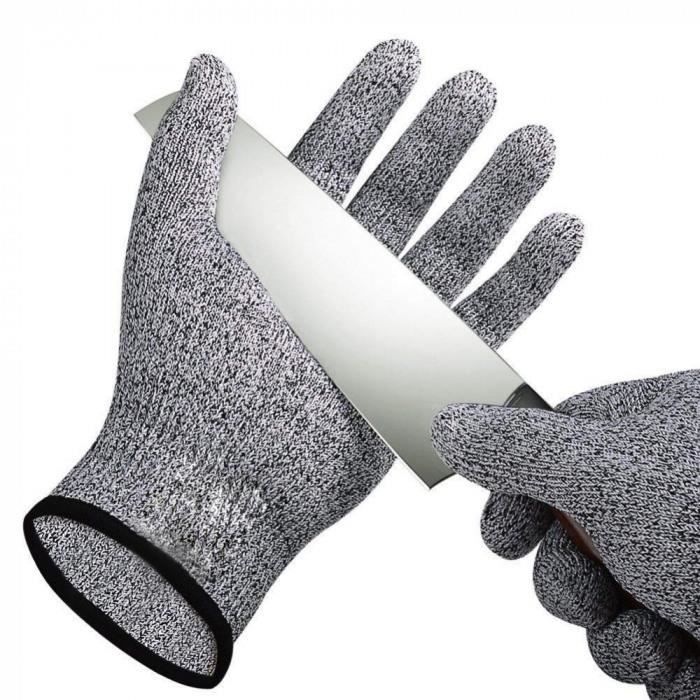 Outil de protection des bras 1 paire Noire Manches anti-coupures en polyéthylène haute ténacité et acier inoxydable pour travail de Cuisine Jardin #1 20cm