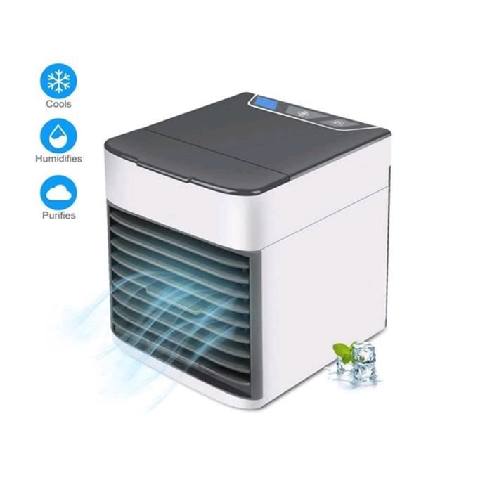 Refroidisseur dair Portable Climatiseur Humidificateur Purificateur 3 en 1 Climatiseur Portable Blanc Rafraichisseur dair Et Ventilateur Mini Climatiseur Mobile
